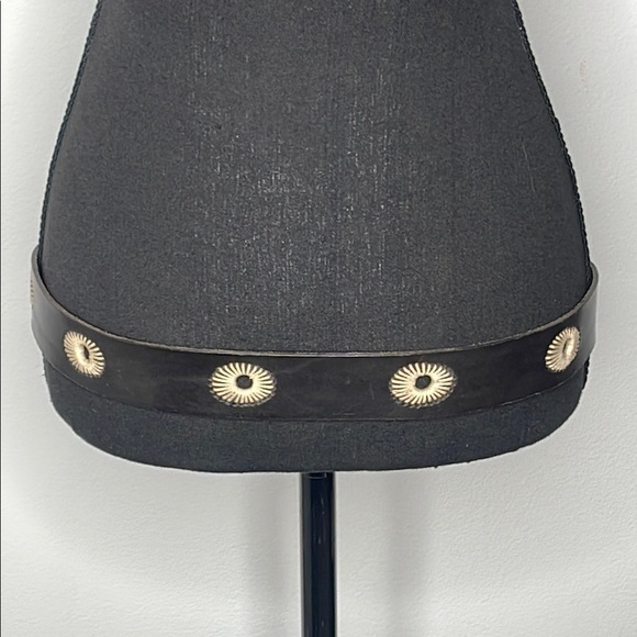 Other - NEW Black Italian Leather Belt with Silver Buckle